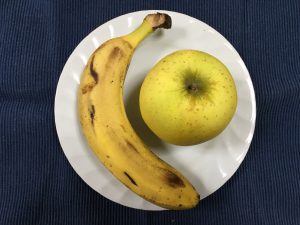 リンゴとバナナの画像